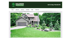 Desktop Screenshot of halonenlandscaping.com