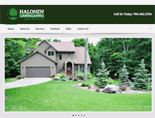 Tablet Screenshot of halonenlandscaping.com